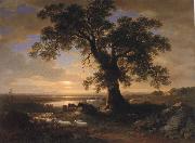 Asher Brown Durand The Solitary oak Spain oil painting artist